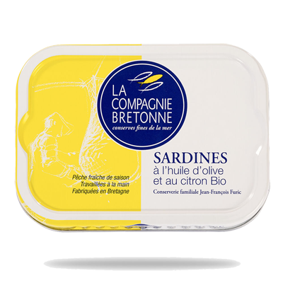 Sardines entières à l'huile d'olives et citron