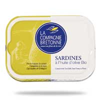 Sardines à l'huile d'olive bio