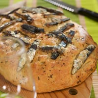 Fougasse aux sardines