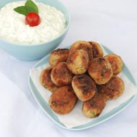 Keftedes au thon blanc et tzatziki